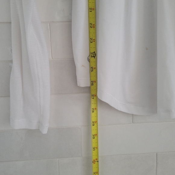 Lululemon Digni Tee Long Sleeve Top Shirt White Tonka Stripe Jersey Knit Soft - Picture 4 of 8